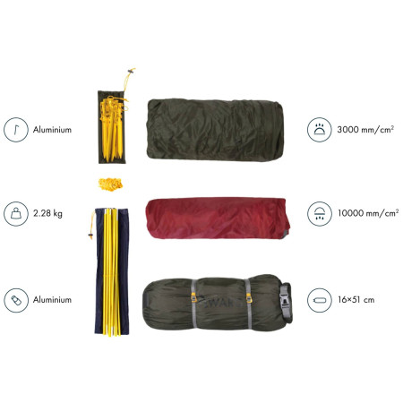 Ultraľahký stan Warg Elite 2