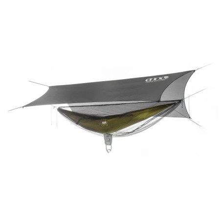 Hamak set Eno SubLink Ultralight Hammock System sivá/zelená Grey Lichen