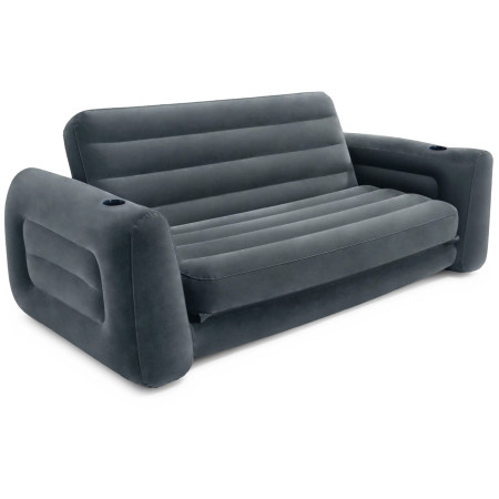 Nafukovacie kreslo Intex Pull-out Sofa tmavosivá grey