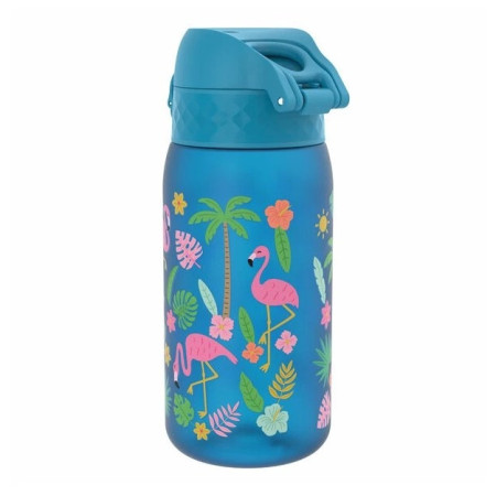 Detská fľaša Ion8 Leak Proof Blue Flamingos 400ml