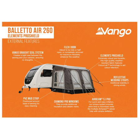 Predstan Vango Balletto Air 260 Elements ProShield