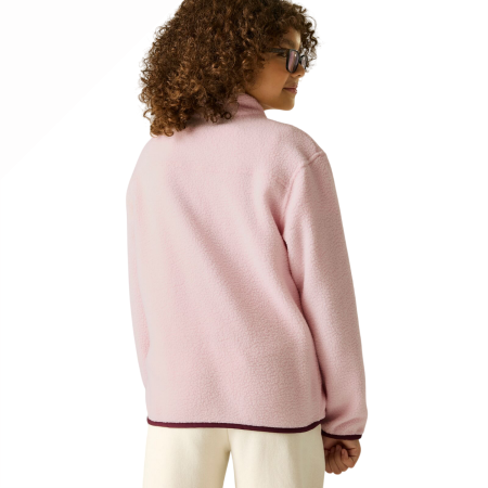 Detská funkčná mikina Regatta Junior Frankie Warm Fleece Pink Haze/Fig