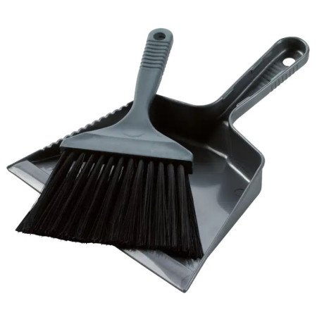 Metlička Easy Camp Dustpan and Brush sivá Black & Grey