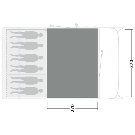Koberec ku stanu Outwell Cozy Carpet Denver 6