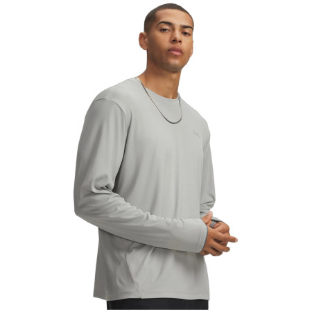 Pánske tričko Under Armour M Explor IsoChill UPF LS sivá Titanium / / Titanium