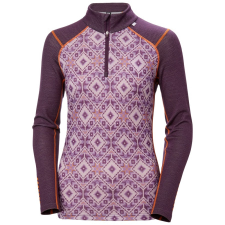 Dámske funkčné tričko Helly Hansen W Lifa Merino Midw Gra 1/2 Zip
