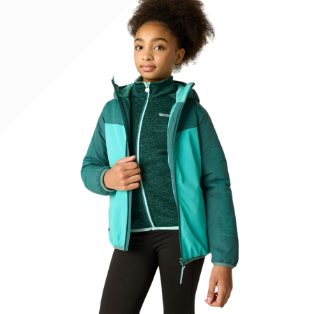 Detská zimná bunda Regatta Illuma Reflective Jacket Mediterranea/Turquoise