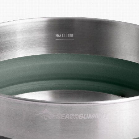 Skladací hrnček Sea to Summit Detour Stainless Steel Collapsible Pot 3L