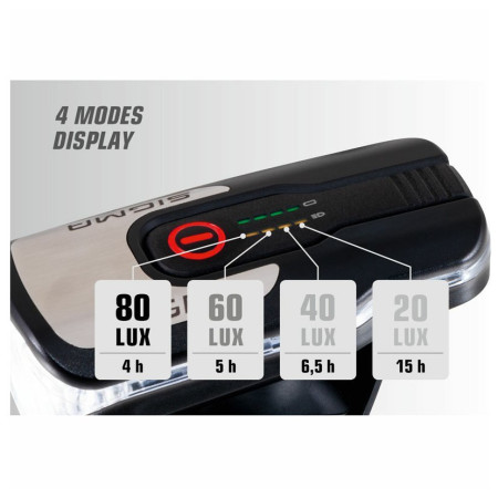 Predné/zadné svetlo Sigma Aura 80 USB + Blaze