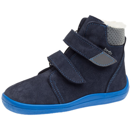 Detské barefoot topánky Beda High Daniel Dark Blue tmavomodrá dark navy