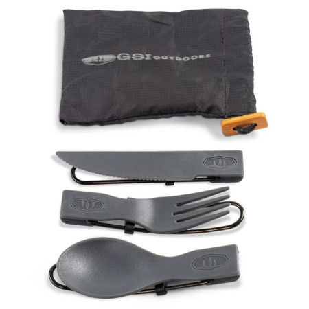Súprava príborov GSI Outdoors Tekk Trio Folding Cutlery Set