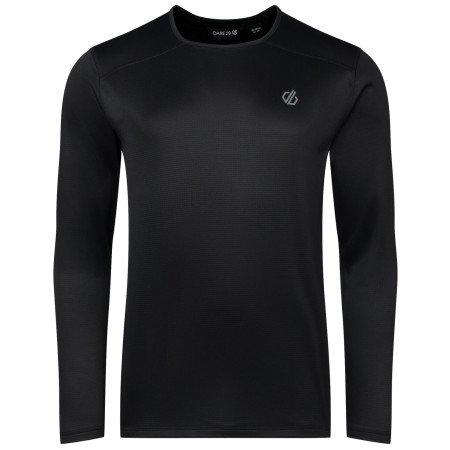 Pánske tričko Dare 2b Ventura Grid Crew Neck čierna Black