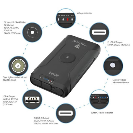 Outdoor powerbanka Viking Technology Vidar II