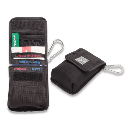 Cestovná lekárnička Survival First Aid Kit - Pocket CPR čierna Black