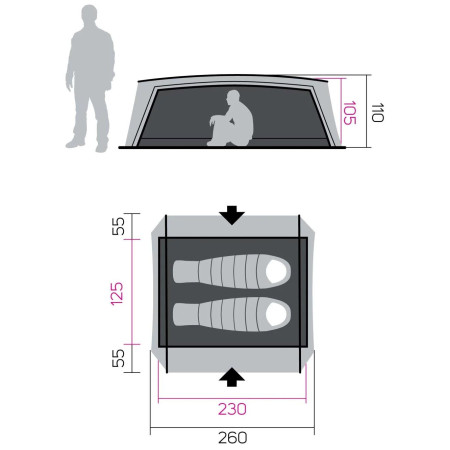 Turistický stan Hannah Haven 2