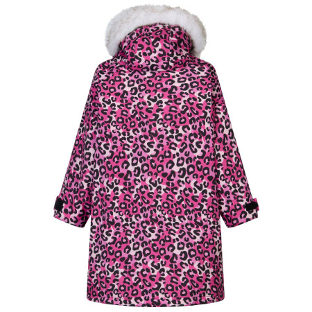 Detský nepremokavý kabát Regatta Junior Waterproof Changing Robe Pro Pink