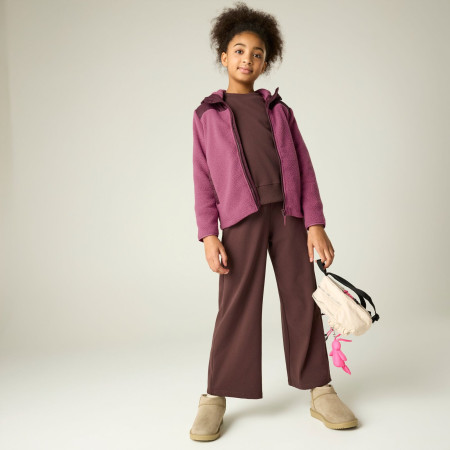 Detská mikina Regatta Myla Hybrid Jacket Fig/Violet