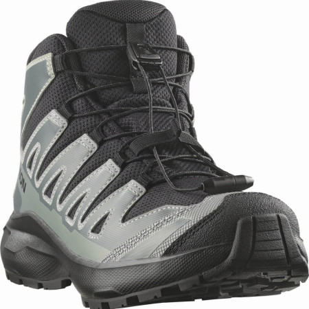 Detské topánky Salomon Xa Pro Mid Wp J Black-Sedona Sage-Wrought Iron