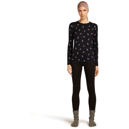 Dámske funkčné tričko Icebreaker Women Merino 200 Oasis LS Crewe Snow Day