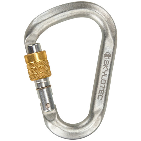 Karabína Skylotec Snappy Steel SG (screw gate) strieborná silver