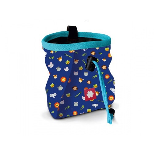 Vrecko Ocún Lucky Kid + pásik Ocún Chalk Bag Belt modrá Marine