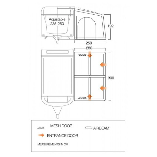 Predstan Vango Balletto Air 390 Elements Shield