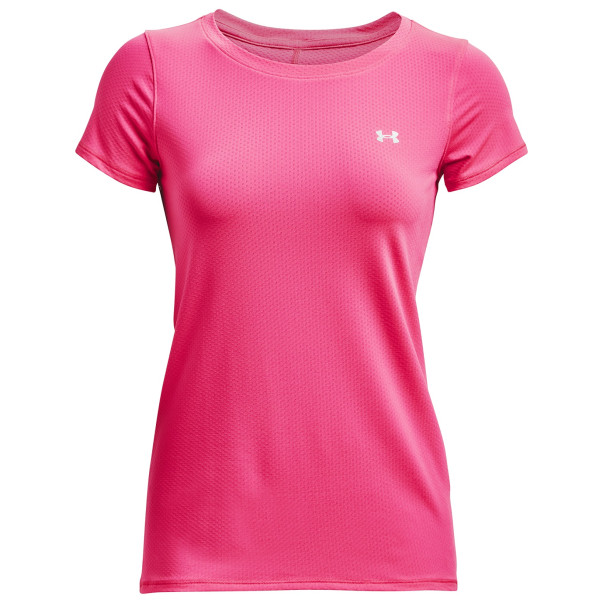 Dámske funkčné tričko Under Armour HG Armour SS ružová/fialová Electro Pink / / Metallic Silver