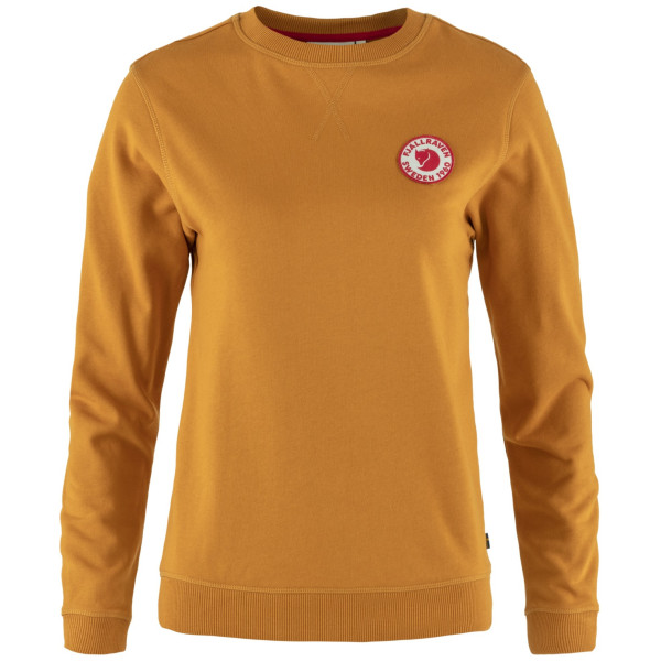 Dámsky sveter Fjällräven 1960 Logo Badge Sweater oranžová/žltá Acorn