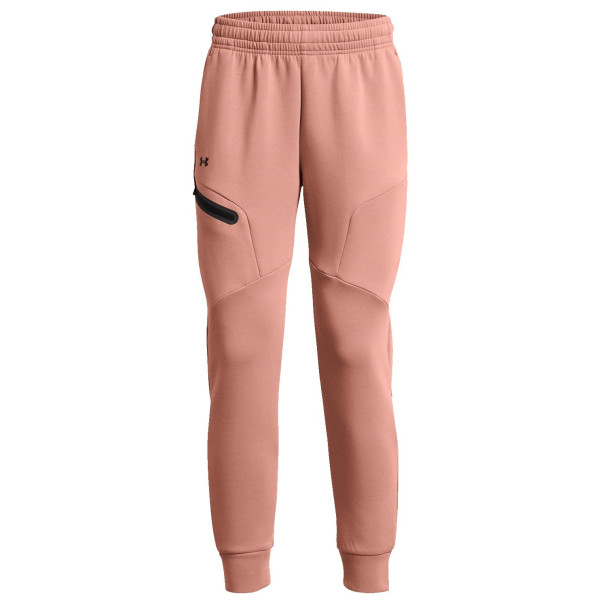 Dámske tepláky Under Armour Unstoppable Flc Jogger ružová CanyonPink/Black