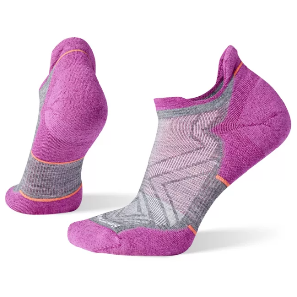 Dámske ponožky Smartwool Run Targeted Cushion Low Ankle Socks sivá/ružová medium gray