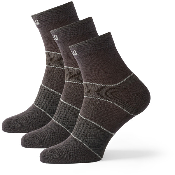 Ponožky Zulu Sport 3-pack čierna Black/Black/Gray