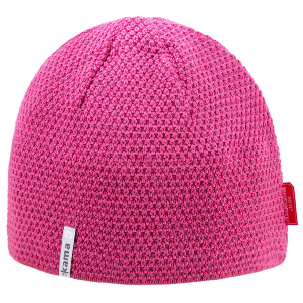 Pletená merino čiapka Kama AW62 ružová Pink