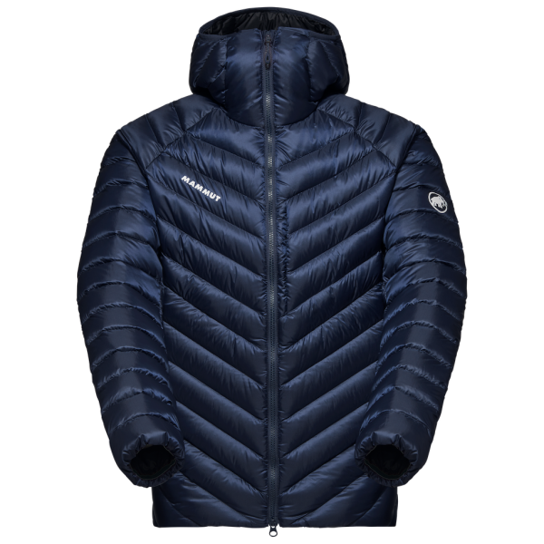 Pánska páperová bunda Mammut Broad Peak IN Hooded Jacket Men tmavomodrá marine-black