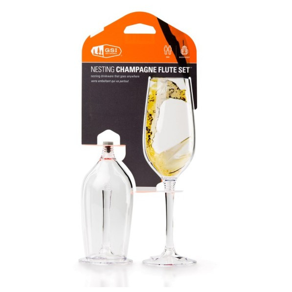 Sada pohárov GSI Nesting Champagne Flute Set