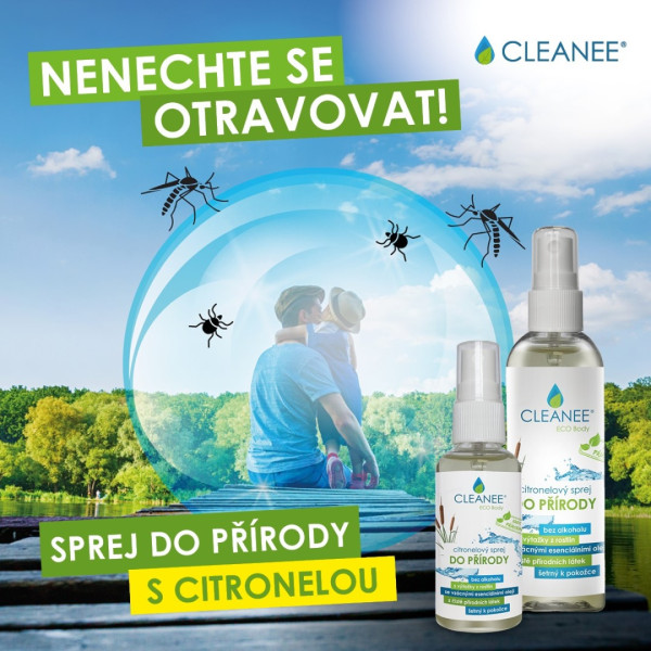 Sprej CLEANEE EKO Citronelový sprej do prírody 50 ml