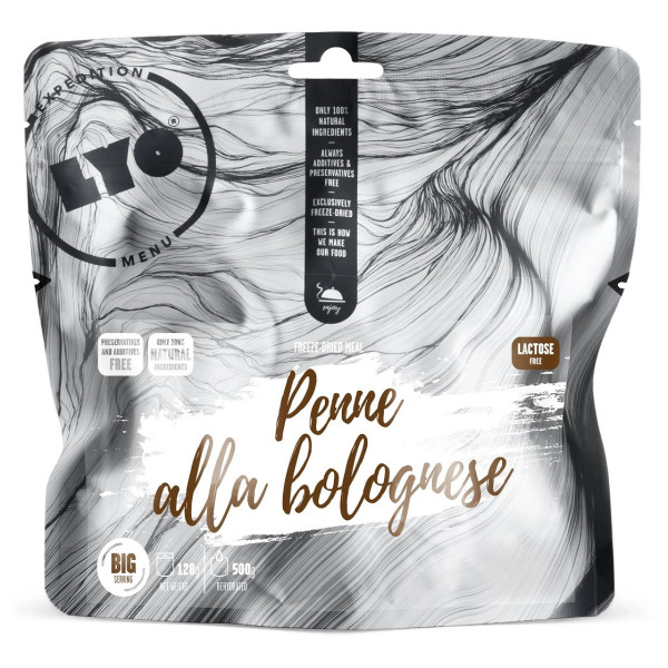 Dehydrované jedlo Lyo food Penne alla bolognese 500g