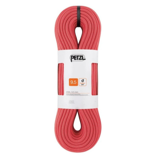 Lezecké lano Petzl Arial 9,5 mm 80m červená