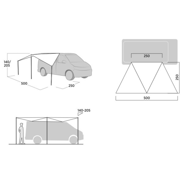 Prístrešok Easy Camp Lom Tri Canopy