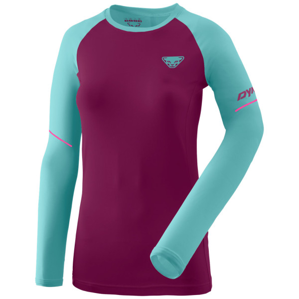 Dámske tričko Dynafit Alpine Pro W L/S Tee tyrkysová/vínová beet red/8050