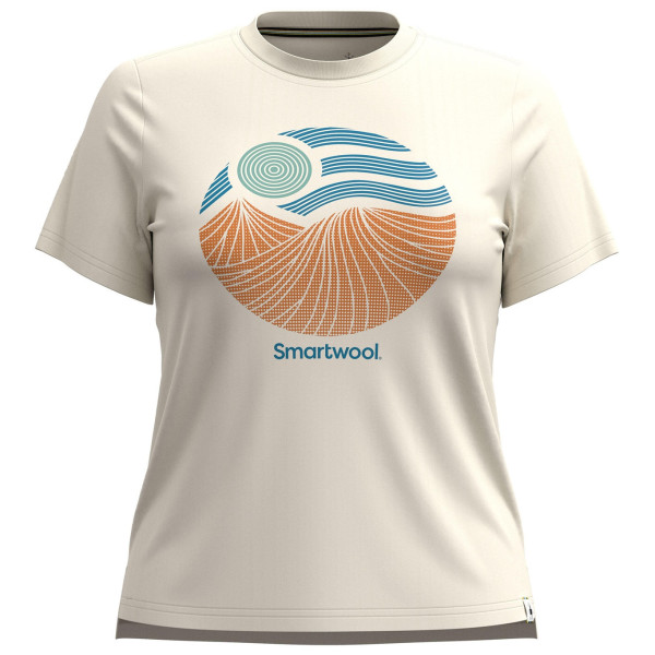 Dámske tričko Smartwool Horizon View Short Sleeve Graphic Tee béžová almond