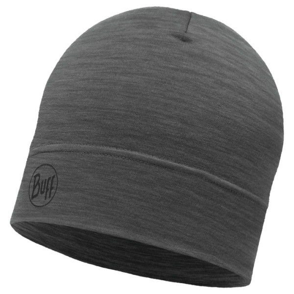 Čiapka Buff Merino Lightweight Beanie sivá SOLID GREY