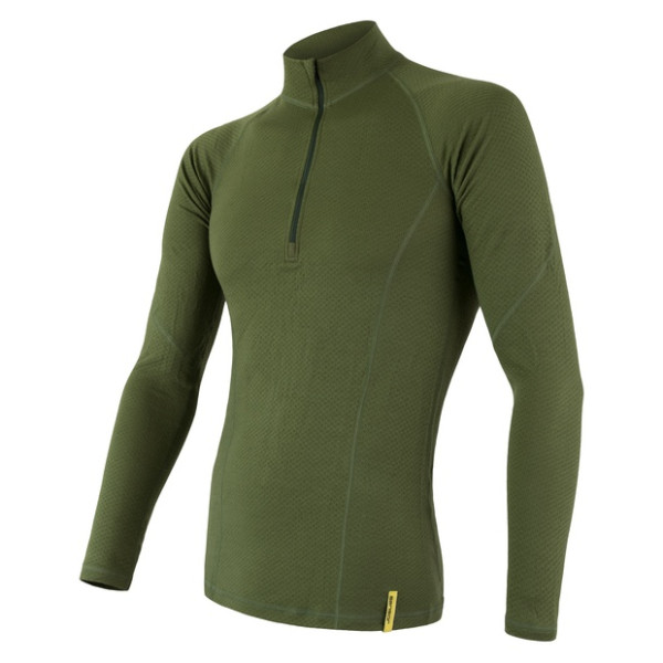 Pánske tričko Sensor DF Merino Wool dl.r. zips