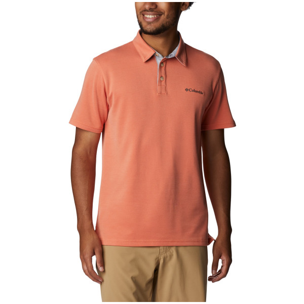 Pánske tričko Columbia Nelson Point Polo svetlooranžová Desert Orange