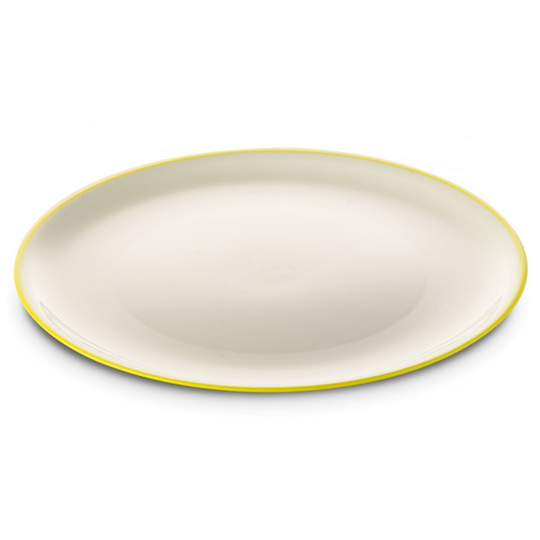 Tanier Omada SANALIVING Dinner Plate 24xh2cm béžová/zelená