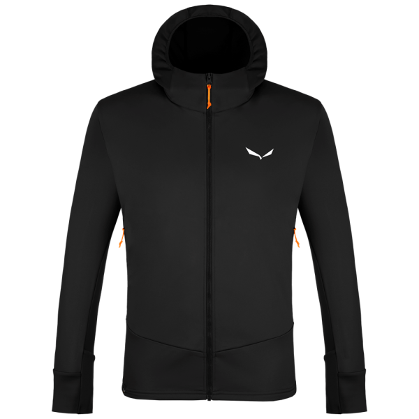 Pánska bunda Salewa Puez Pl M Hd Jacket čierna/oranžová Black Out