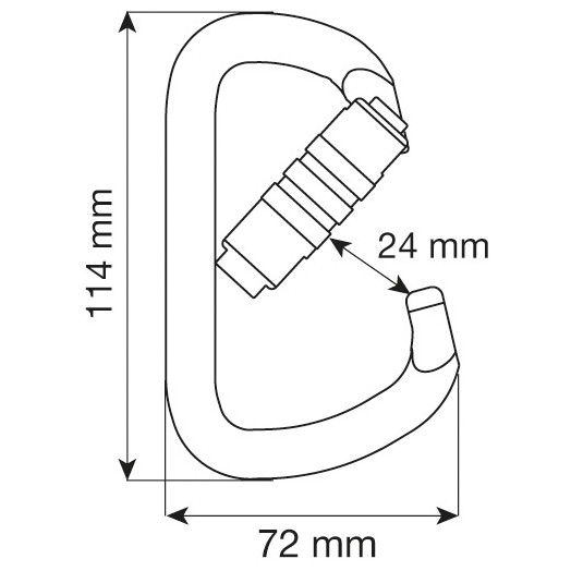 Karabína Camp Steel D Pro 2Lock