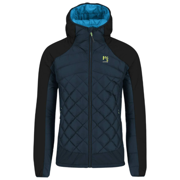 Pánska zimná bunda Karpos Lastei Active Plus Jacket čierna/modrá Midnight/Black