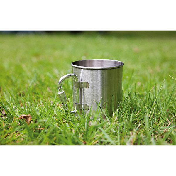 Hrnček Bo-Camp Mug Stainless Steel karabína