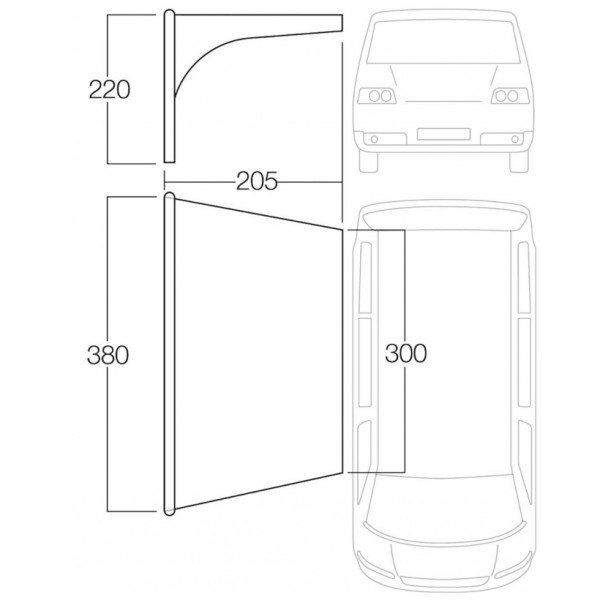 Prístrešok Vango AirBeam Sun Canopy 3M