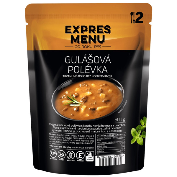 Jedlo Expres menu Gulášová polievka 600g